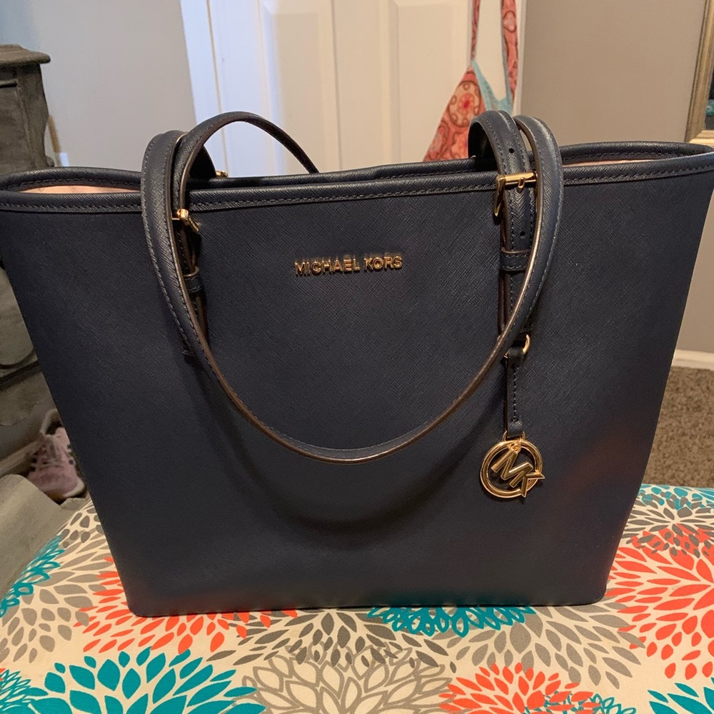 VERY Gently used MK Navy Tote